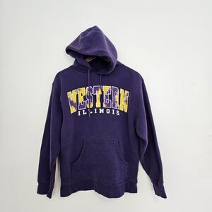 Jansport Western Illinois Purple Hoodie with Yellow, Purple And White Letters